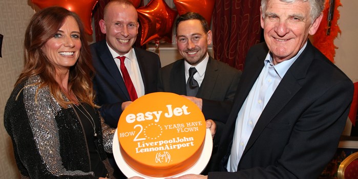 easyJet celebrates its 20th birthday at Liverpool John Lennon Airport