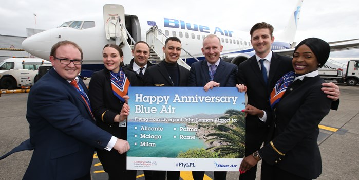 Blue Air one year anniversary